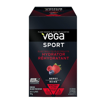 Vega Sport | Berry Electrolyte Hydrator Drink Mix Packets 30x3.7g