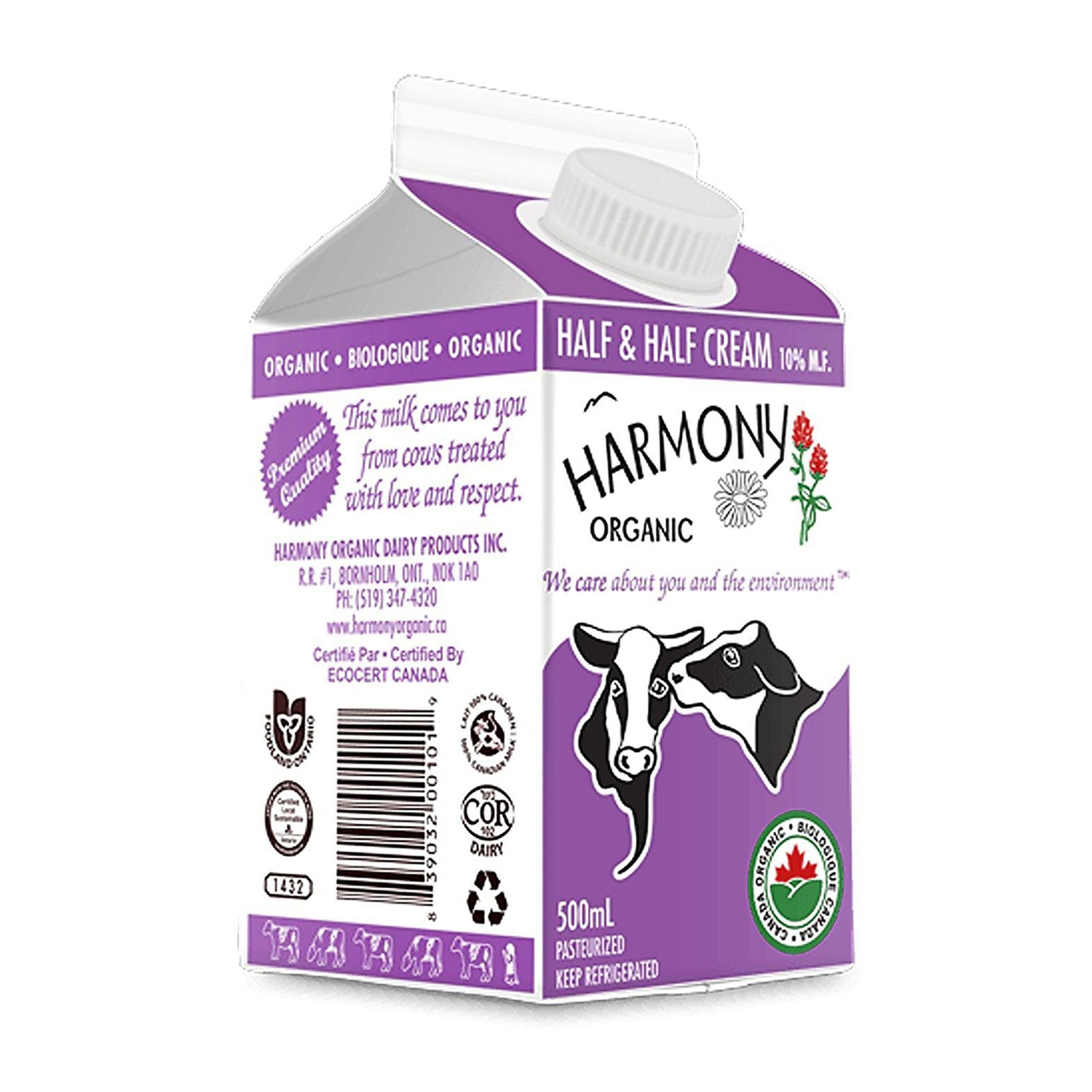 Harmony Organic | Half & Half Cream 10% M.F.