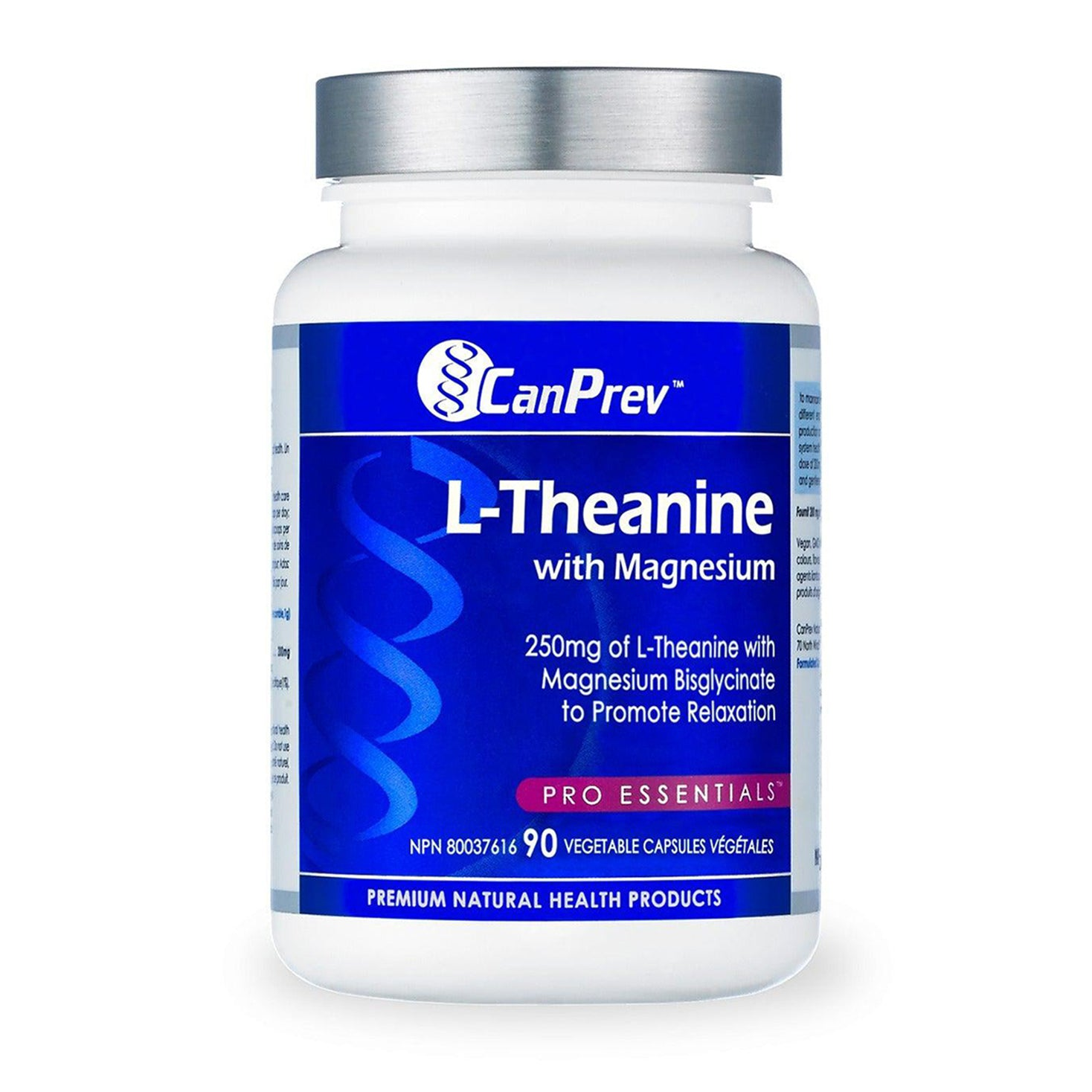 CanPrev | L-Theanine 250mg With Magnesium Veggie Caps