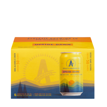 Athletic Brewing Co | Upside Dawn Blonde Non-Alcoholic Beer 6x355ml