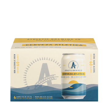 Athletic Brewing Co | Cerveza Atletica Light Copper Non-Alcoholic Beer 6x355ml