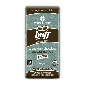 Zazubean | Buff Strong Dark Chocolate Bar 90% Cacao