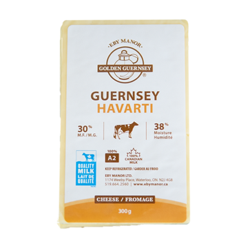 Eby Manor | A2 Guernsey Milk Havarti Cheese