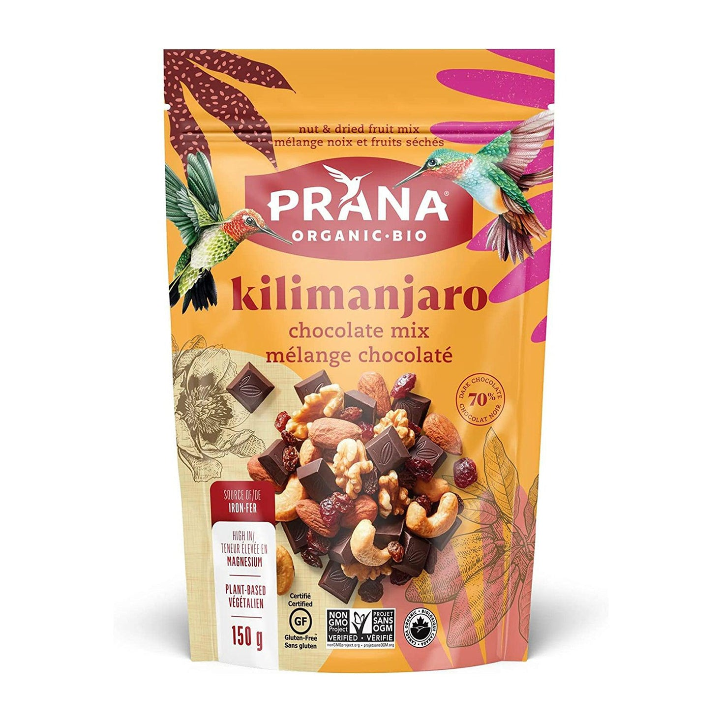 Prana Organic | Kilimanjaro Deluxe Chocolate Mix 130g