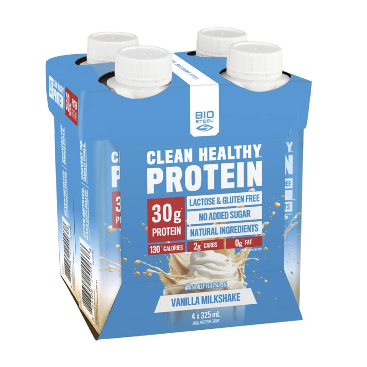 BioSteel | Clean Healthy Protein Drink Vanilla Milkshake Flavour 4x325ml