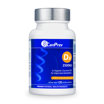 CanPrev | Vitamin D3 2500IU Softgels