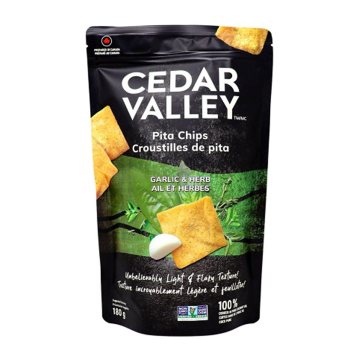 Cedar Valley Selections | Garlic & Herb Pita Chips