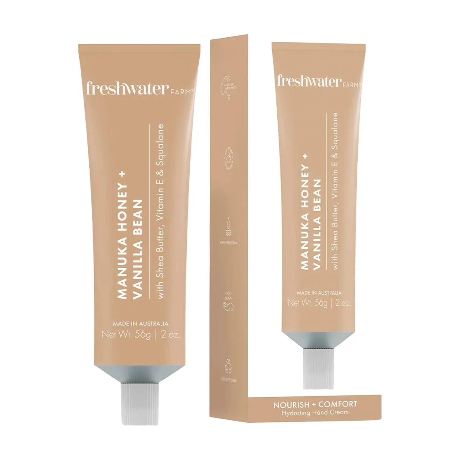 Freshwater Farm | Hand Cream Manuka Honey & Vanilla 56g