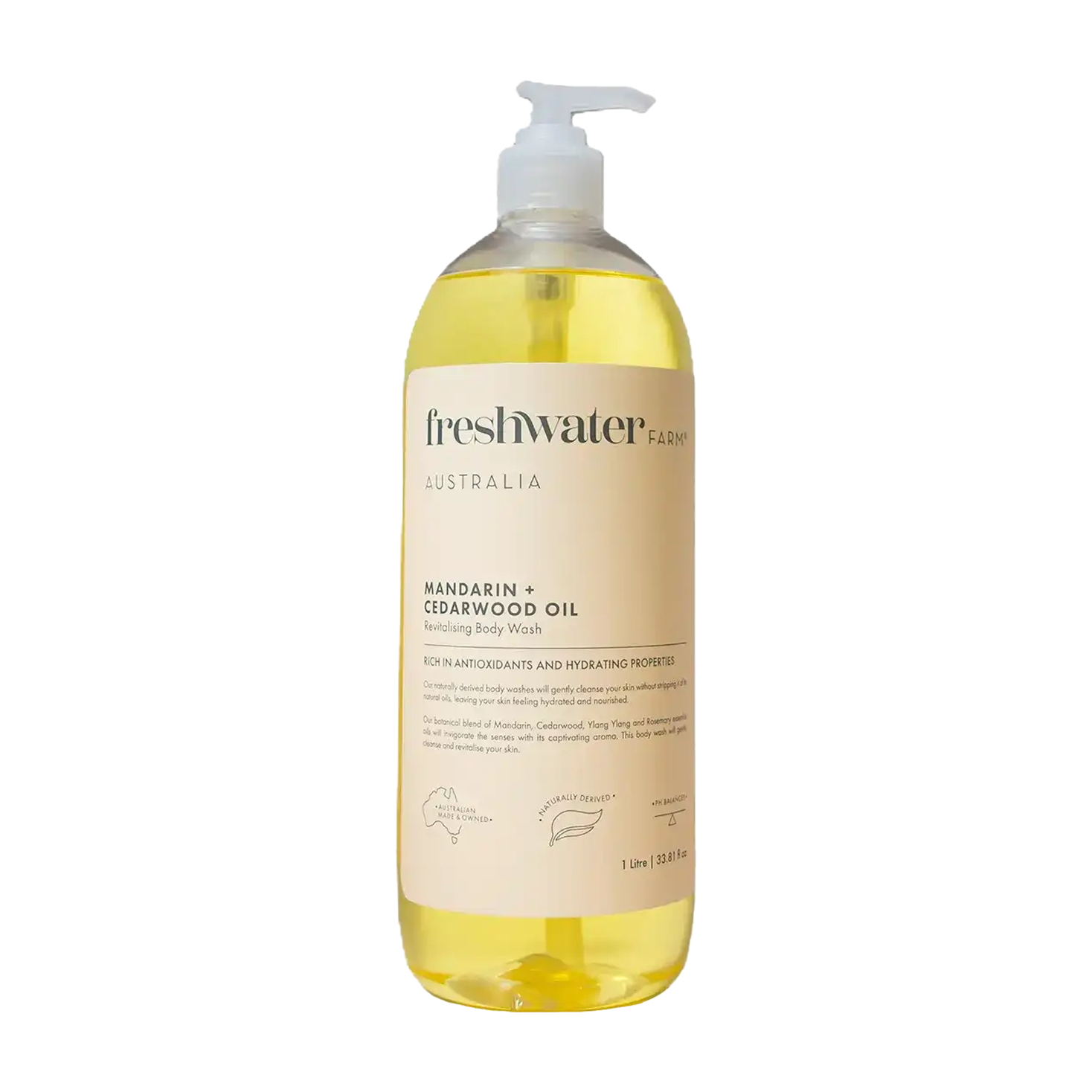 Freshwater Farm | Body Wash Mandarin & Cedarwood Oil 1L
