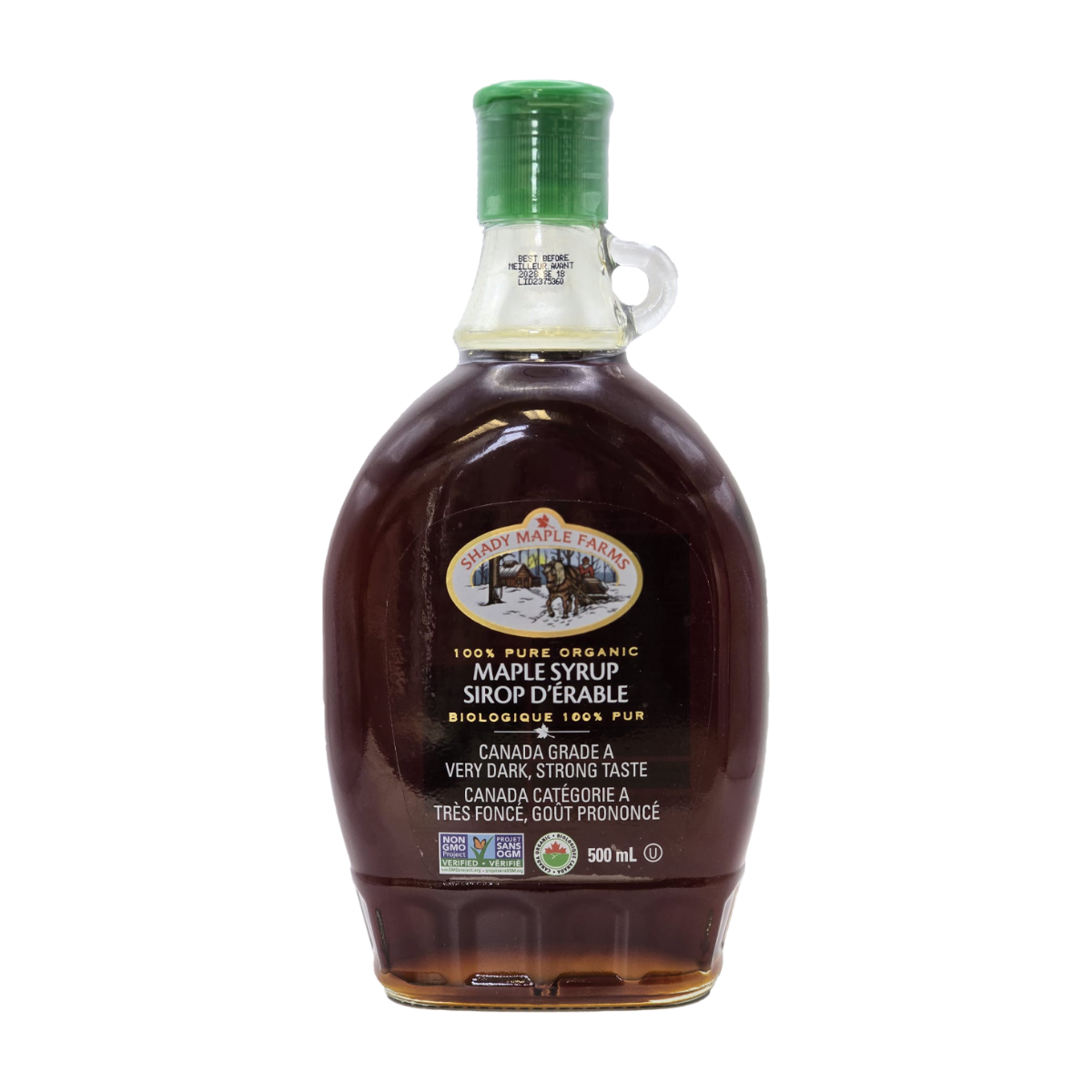 Shady Maple Farms | Organic Very Dark & Strong Taste Maple Syrup 500ml