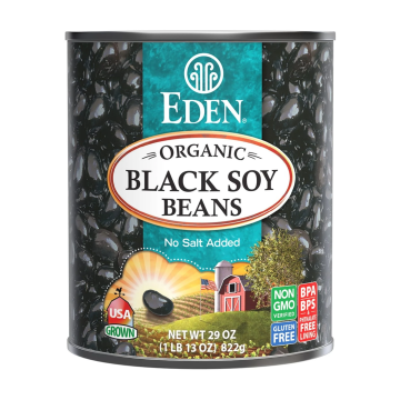 Eden Foods | Organic No Salt Added Black Soy Beans 796ml