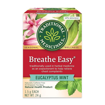 Traditional Medicinals | Breathe Easy Herbal Tea 16 Bags