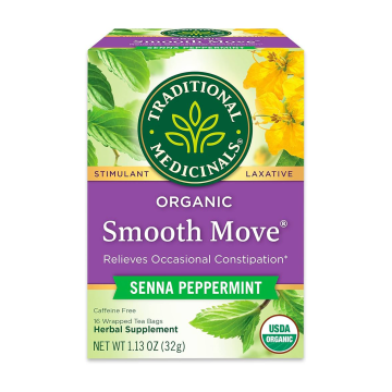 Traditional Medicinals | Smooth Move Senna Peppermint Laxative Tea 16 Bags