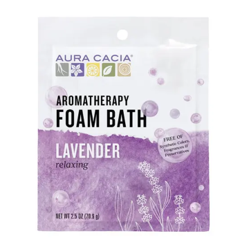 Aura Cacia | Aromatherapy Lavender Foam Bath Powder