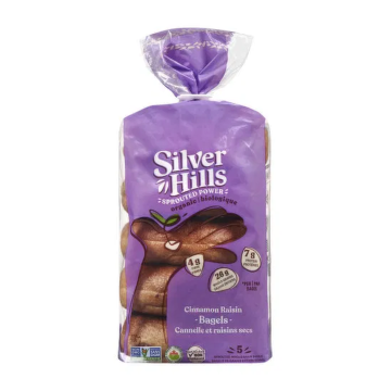 Silver Hills | Cinnamon Raisin Sprouted Power Bagels