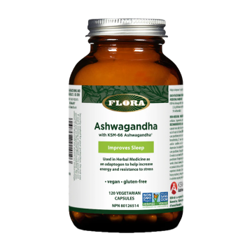Flora | Ashwagandha with KSM-66 300mg Veggie Caps 120's
