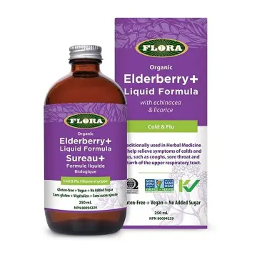 Flora | Organic Elderberry+  Liquid Formula