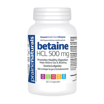Prairie Naturals | Betaine HCL 500mg Vegetarian Capsules