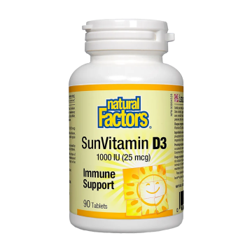 Natural Factors | SunVitamin D3 1000IU Tablets 90's