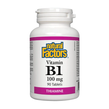 Natural Factors | Vitamin B1 (Thiamine) 100mg Tablets