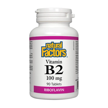 Natural Factors | Vitamin B2 Riboflavin 100mg Tablets