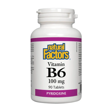 Natural Factors | Vitamin B6 (Pyridoxine) 100mg Tablets