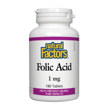Natural Factors | Folic Acid 1mg 180 Tablets