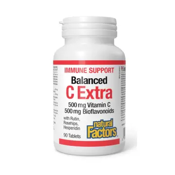 Natural Factors | Balanced C Extra 500mg Vitamin C & 500mg Bioflavonoids Tablets