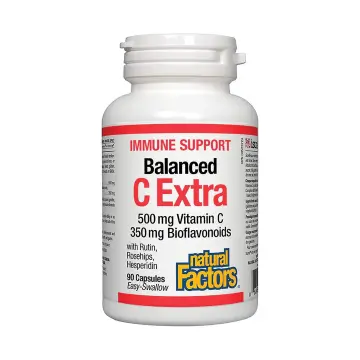 Natural Factors | Balanced C Extra 500mg Vitamin C & 350mg Bioflavonoids Capsules