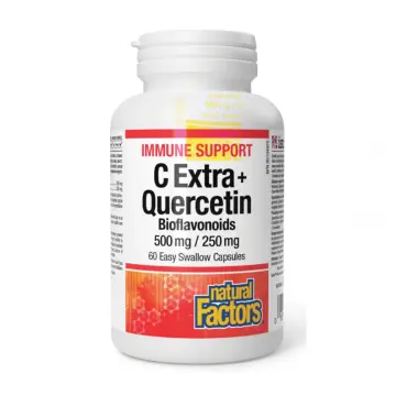 Natural Factors | C Extra+ Quercetin Bioflavonoids 500mg/250mg Capsules