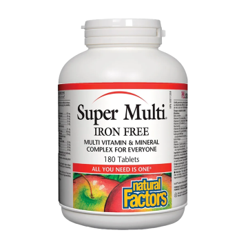 Natural Factors | Super Multi Iron Free Tablets