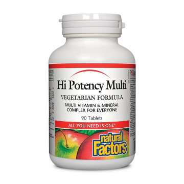 Natural Factors | Hi Potency Multi Vitamin Vegetarian Formula Tablets