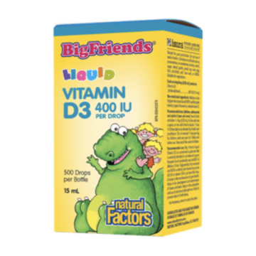 Natural Factors | Big Friends Vitamin D3 400IU Drops