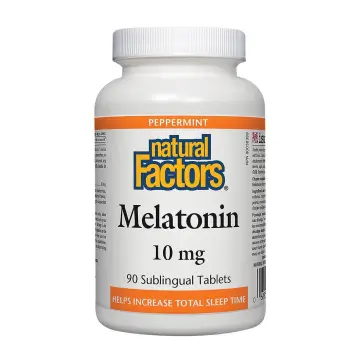 Natural Factors | Melatonin 10mg Peppermint Flavour Sublingual Tablets