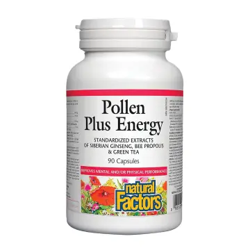 Natural Factors | Pollen Plus Energy Capsules