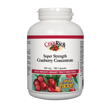 Natural Factors | Super Strength Cranberry Concentrate 180 Capsules