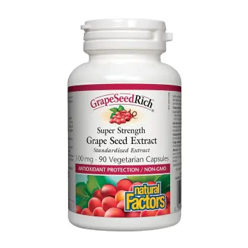 Natural Factors | GrapeSeedRich Super Strength Grape Seed Extract 100mg Vegetarian Capsules