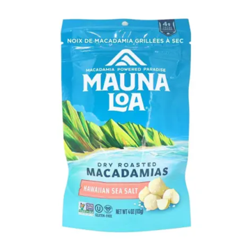 Mauna Loa | Hawaiian Sea Salt Dry Roasted Macadamias 113g