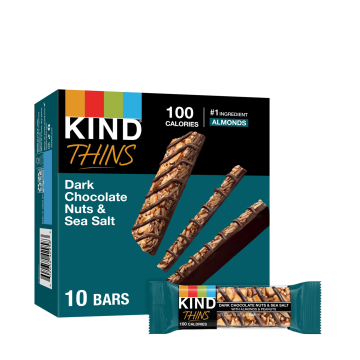 Kind | Nuts, Sea Salt & Dark Chocolate Thins 10x21g Bars