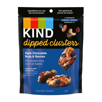 Kind | Dark Chocolate, Nuts & Berries Dipped Clusters