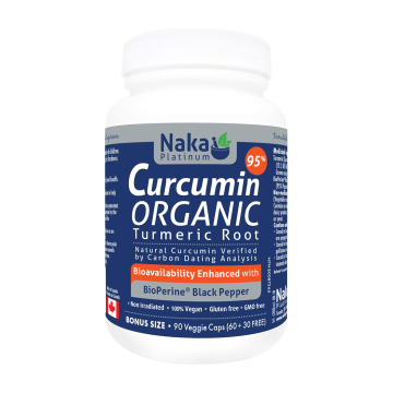 Naka Platinum | Organic Curcumin & Bioperine Black Pepper Vegetarian Capaules