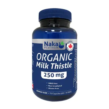 Naka Platinum | Organic Milk Thistle 250mg Vegetarian Capsules