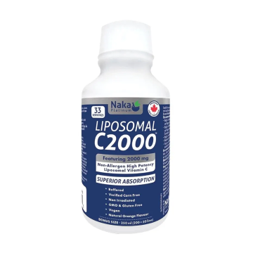 Naka Platinum | Liposomal C2000 Orange Flavour Liquid