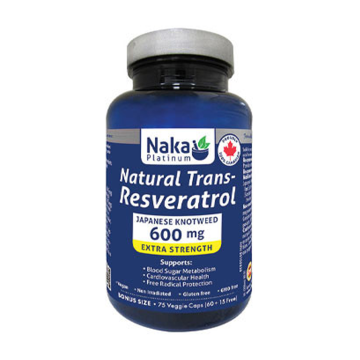 Naka Platinum | Resveratrol 600mg Vegetarian Capsules 75's