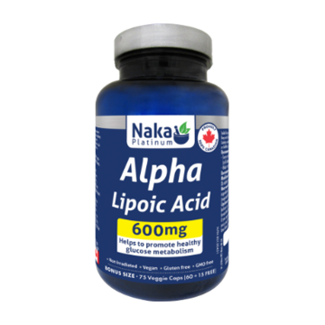 Naka Platinum | Alpha Lipoic Acid 600mg Vegetarian Capsules