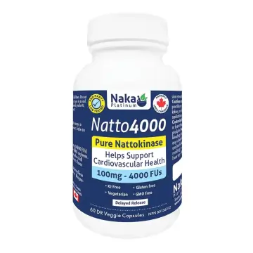 Naka Platinum | Natto4000 Pure Nattokinase Vegetarian Capsules