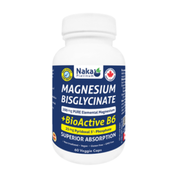Naka Platinum | Magnesium Bisglycinate + Bioactive B6 Veggie Caps