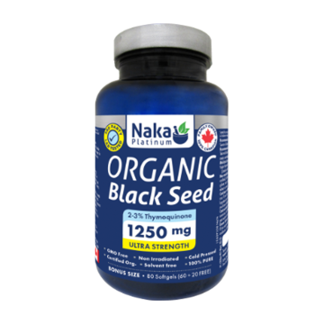 Naka Platinum | Organic Black Seed 1250mg Softgels