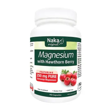 Naka | Magnesium 250mg With Hawthorn Berry Capsules