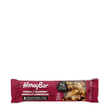 HoneyBar | Quinoa & Cranberry Snack Bar 40g